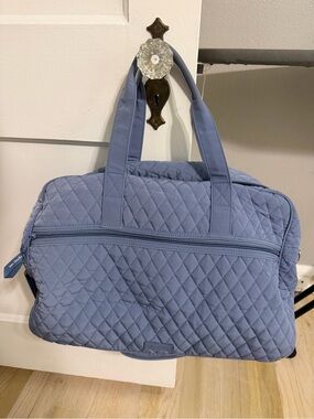 Vera Bradley Quilted Slate Blue Travel Tote